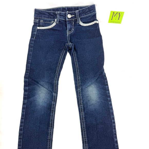 Faded Glory Girls Size 5 Bootcut Jeans with Embroidered Back Pockets - Picture 1 of 10